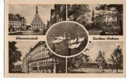 Zwickau Schwanenstadt MB Ringkaffee Kleinformat Sw 9.8.1956 Nach Tempelhof - Zwickau