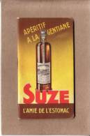 CARNET DE POCHE AVEC CALENDRIER - PUBLICITE - APERITIF A LA GENTIANE SUZE - 1938 - 110 X 61 Mm - Petit Format : 1921-40