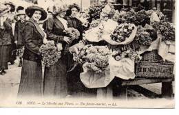 CPA - NICE - LE MARCHE AUX FLEURS - 136 - L. L. - ANIMEE - Markets, Festivals