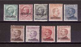 CASTELROSSO 1922 Cpl Set Of 9 Value  SassoneCat.  N° 1/9  MINT  HINGED - Castelrosso