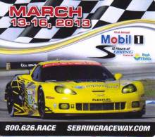 Sebring 12 Hour Sportscar Race 2013 - Chevrolet Corvette - Promotional Fridge Magnet - Transport