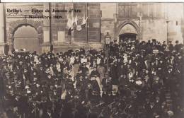 Carte Postale Photo De  RETHEL (Ardennes) Fêtes De Jeanne D'Arc 7 Novembre  1909 - Rethel