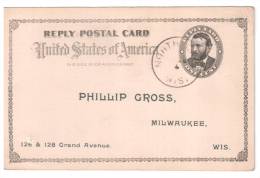 ENTIER POSTAL PRIVE PHILIP GROSS MILWAUKEE - Otros & Sin Clasificación