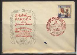 RUSSIA USSR Private Envelope LITHUANIA VILNIUS VNO-klub-014 Philatelic Exhibition S Soviet Scouting - Locales & Privées