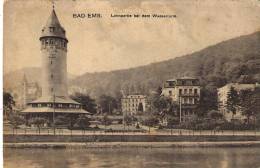 CPA .. BAD EMS ...LAHNPARTIE  BEI DEM WASSERTURM ..SCAN - Bad Ems