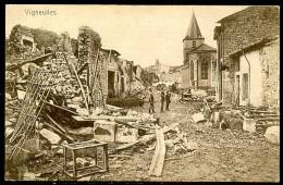 CP   Guerre 14 18   ---   Vigneulles  :  La Rue Et L'église - Vigneulles Les Hattonchatel