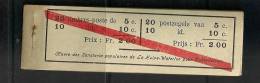 Belgie Belgique Carnet A10b 1914 Cote 175€ , ELECTRICITE - ENERGY CAR - NSCH Agrafe Original - Origineel Nietje - 1907-1941 Anciens [A]