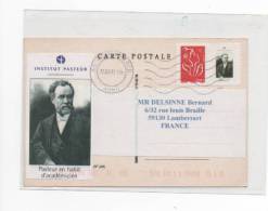 TIMBRE  DE L INSTITUT PASTEUR SUR LETTRE - Briefe U. Dokumente