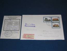 Postal Stationery DDR Ganzsache Deutschland 1986 1,35 DM Burg Burgen Einschreiben Dresden - Wuppertal Recommande - Sobres - Usados