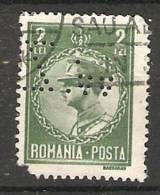 Romania 1930  King Karl II  (o)  Perfin W.Z. - Other & Unclassified