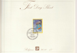 Belgium First Day Sheet 2010-17 Mi 4093 Congo 50-year Independency - Map - Flag - 1999-2010