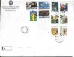 San Marino 2000  Busta FDC Europa 2000-Bologna Città Europea Della Cultura-Rotary-San Patrignano ° VFU - Oblitérés