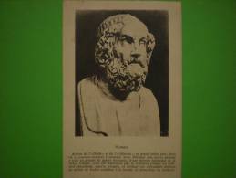 Fiche De Homère, Auteur De L'"odyssée" - History