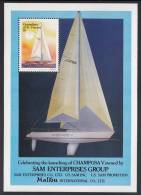 St. Vincent Grenadines MNH Scott #585 Souvenir Sheet $1 Champosa V - America's Cup Yachts - St.Vincent & Grenadines