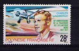 FRENCH POLYNESIA 1977 Charles Lindbergh - Nuevos