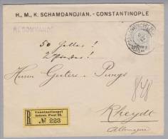 Österreich Levante 1907-12-06 B-Brief Von Constantinopel Nach Rheydt DE - Eastern Austria