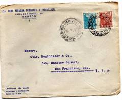 Brazil Old Cover Mailed To USA - Briefe U. Dokumente