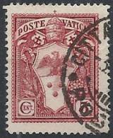 1933 VATICANO USATO GIARDINI E MEDAGLIONI 5 CENT - VTU014-6 - Gebraucht