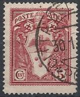 1933 VATICANO USATO GIARDINI E MEDAGLIONI 5 CENT - VTU014-7 - Gebraucht