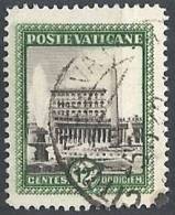 1933 VATICANO USATO GIARDINI E MEDAGLIONI 12 1/2 CENT - VTU016-11 - Gebraucht