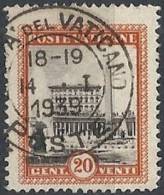 1933 VATICANO USATO GIARDINI E MEDAGLIONI 20 CENT - VTU017-4 - Gebraucht