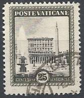 1933 VATICANO USATO GIARDINI E MEDAGLIONI 25 CENT - VTU018-4 - Gebraucht