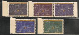 SPACE - PLANETES De L´UNIVERSE - PARAGUAY - 1962 Yvert # 699/703 - MINT NH - América Del Sur