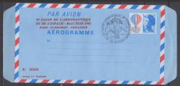 Aérogrammes N° 1010  - AER Imprimé A L'occasion Du 35e Salon De L'Aeronautique Et De L'espace - Le Bourget - Aérogrammes