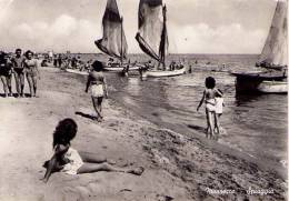 Cartolina MARZOCCA (Senigallia) - Spiaggia 1954 - Senigallia