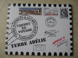 TAAF  CARNET De  VOYAGE  TERRE ADELIE   C308  No YT P 308/321 * * AVEC LE FEUILLET CENTRAL  SOIT 2 SERIES 308 A 321 !!! - Cuadernillos/libretas