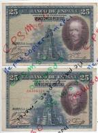 Billet 25 Pesetas Veinticinco - 15 Aout 1928 - CALDERON DE LA BARQUA - 25 Pesetas