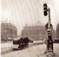 Robert DOISNEAU Velo Taxi Sous La Neige Agence Rapho, Editions Ivoire Carte Double Format 10x10 Cm - Doisneau