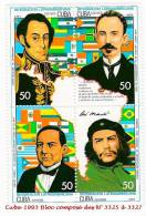 Timbres Neufs ***    Cuba 1993 Bloc  (N° 3325 à 3327) - Ungebraucht