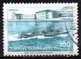 TURKEY 1973 Bicentenary Of Turkish Navy - 100k. - Motor Torpedo-boat "Simsek"  FU - Oblitérés