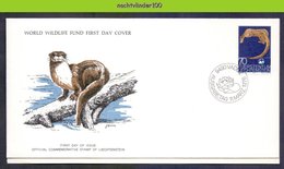 Mkt1003b WWF FAUNA ZOOGDIEREN RIVIEROTTER LUTRA MAMMALS LIECHTENSTEIN 1976 FDC - Wild