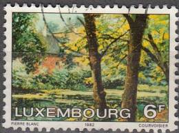 Luxembourg 1982 Michel 1047 O Cote (2008) 0.30 Euro Paysage été Cachet Rond - Usati