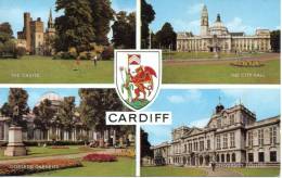 CP - CARDIFF - THE CASTLE - THE CITY HALL - GORSEED GARDENS - UNIVERSITY COLLEGE - MULTIVUES - 3375C - Glamorgan