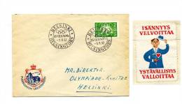 Enveloppe Datée De 1952 - Jeux Olympiques - Adressée Au Comité Olympique - Bel écusson LEICHTENSTEIN - Brieven En Documenten