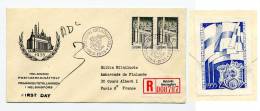 Enveloppe Datée De 1955 - 1er Jour - Adresse Ambassade De Finlande à Paris (recommandé) - Brieven En Documenten