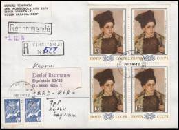 USSR 1984, Registred Cover To Germany - Brieven En Documenten