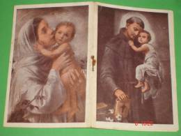 Calendarietto 1951 - S.ANTONIO Da Padova /Madonna Bambino - Missioni Francescane TORINO  - Tipografia Ghibaudo,Cuneo - Small : 1941-60