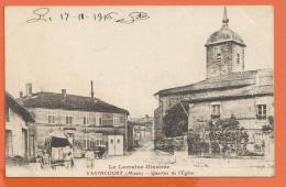 W011, Vavincourt, Quartier De L'Eglise, Animée, 2236 , Circulée 1916 Sous Enveloppe - Vavincourt