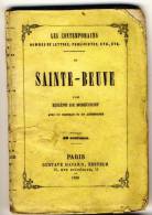 SAINTE-BEUVE - Les Contemporains Par Eugéne De Mirecourt -  Broché.   Ed Gustave Havard. - Biographie