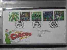 Great Britain 2002 Circus Fdc - 2001-2010 Em. Décimales