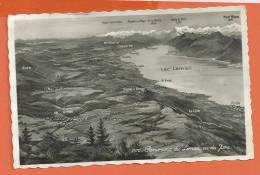 W029, Panorama Du Lac Léman Vu Du Jura, Gimel, Cossonay, Bière, Apples, Etc., 2570, Circulée Sous Enveloppe - Apples