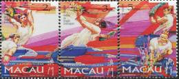 AA0672 Macao 1997 Drunken Dragon Festival 3v MNH - Ungebraucht