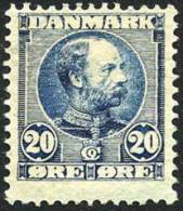 Denmark #66 Mint Hinged 20o Blue From 1904 - Neufs