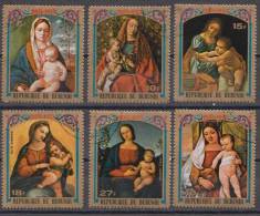 Burundi 1973 Christmas  Art Painting - Mi.1017-1022A - Used - Usados