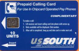 United States - US South, Complimentary, 1st  Card, 10u, Mint - [2] Chip Cards