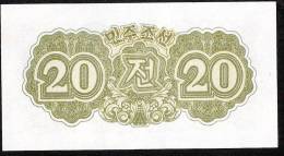 KOREA NORTH  P6  20 CHON 1947   UNC. - Korea, North